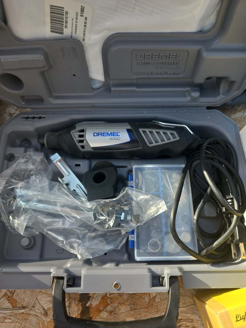 Dremel 4000 High Performance Rotary Tool Kit with Carrying Case and Accessories